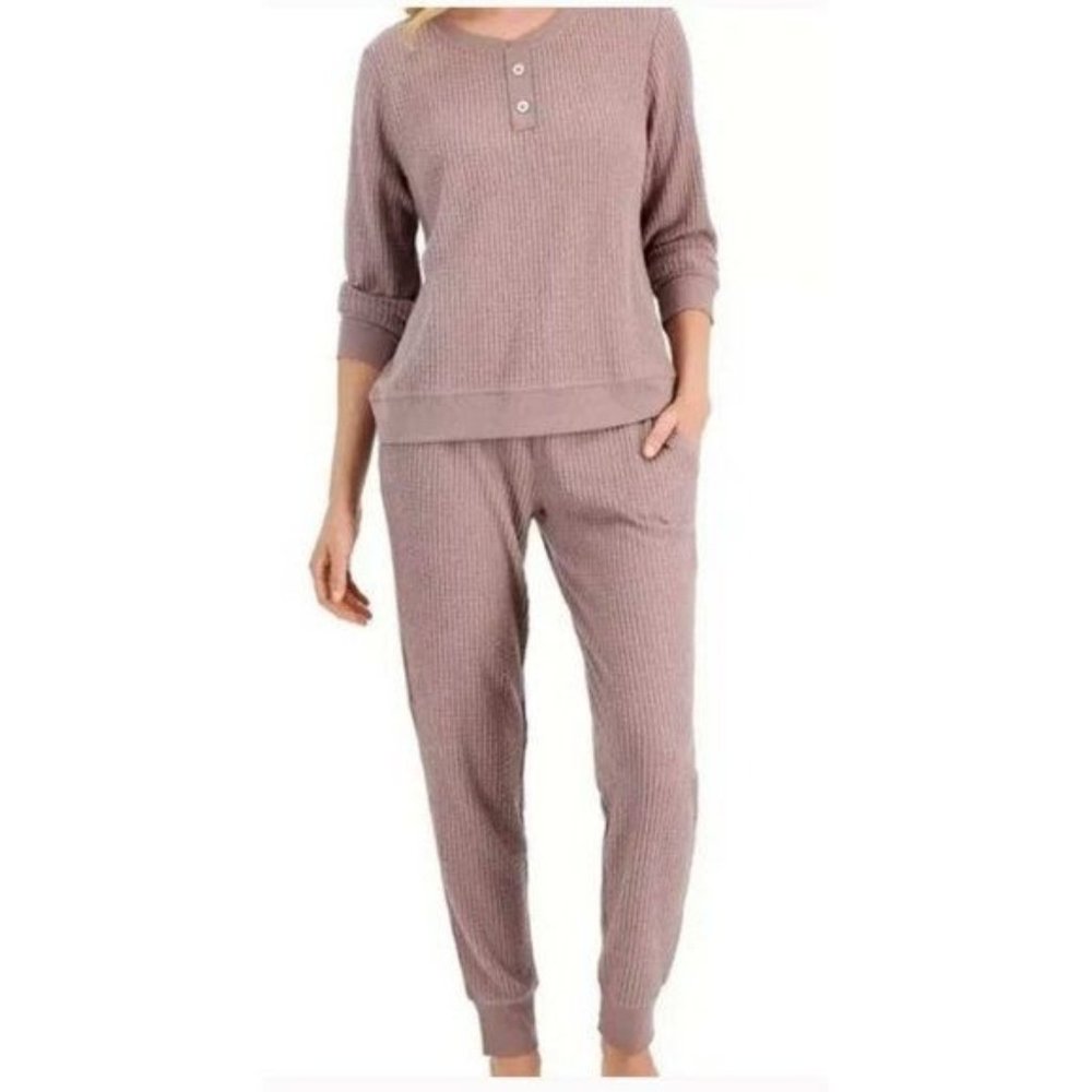ALFANI Thermal Henley Pajama Set X LARGE (5556)